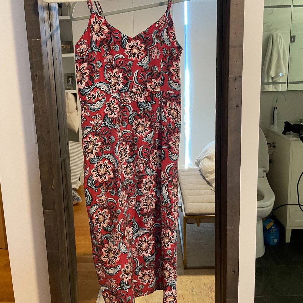 Sam & Lavi floral patterned midi slip dress, size XS